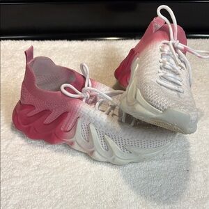 Pink and White Gradient Sneakers